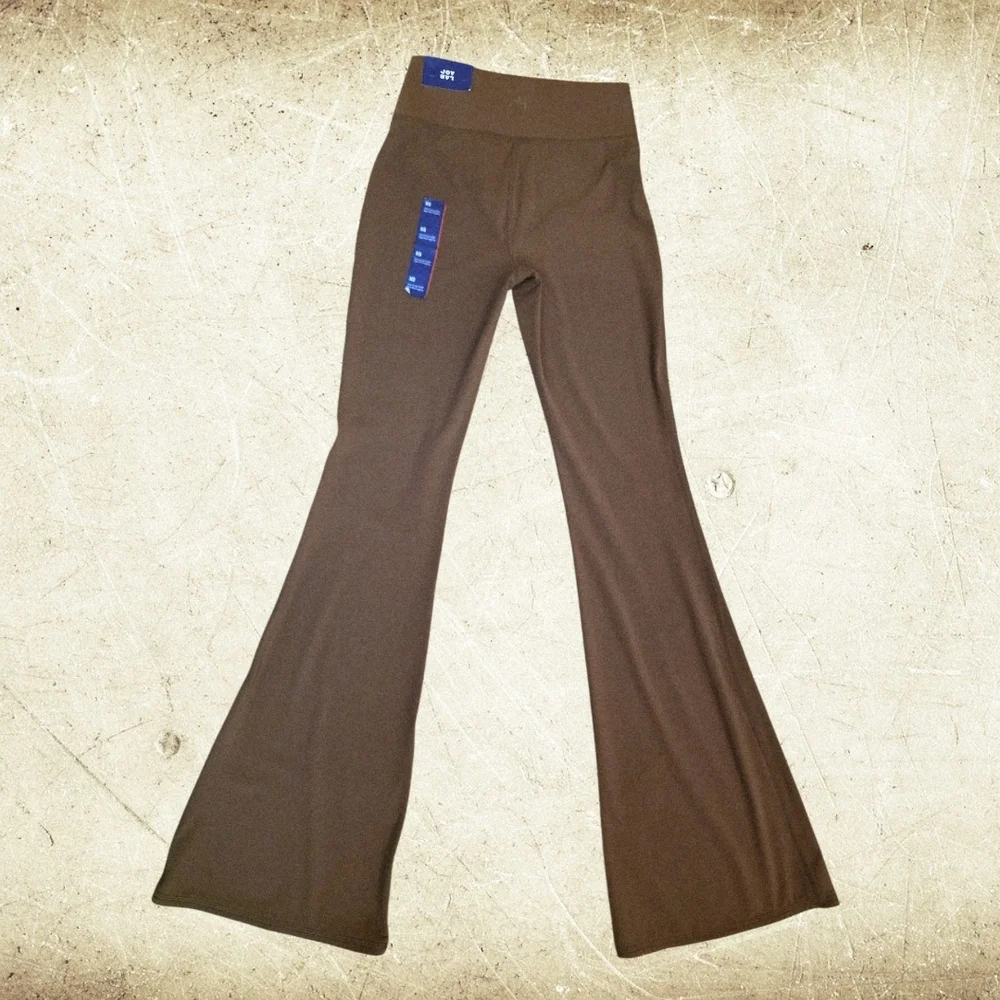 JoyLab NWT Brown Matching Activewear Set XS Flare Leggings & Cropped Top - Picture 4 of 11